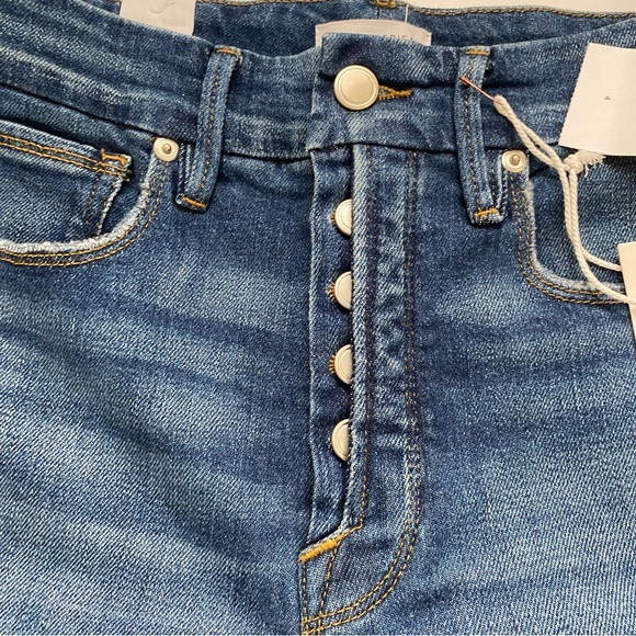 Good American good classic bootcut jeans NWT indigo331 button fly jeans - Picture 7 of 13